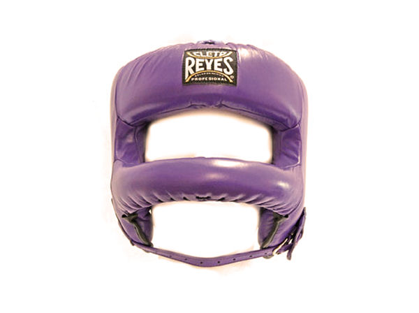 Cleto Reyes Pro Sparring Head Guard Rounded Nylon Bar Purple